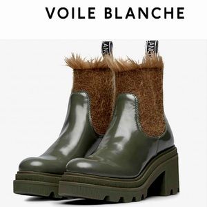 VOILE BLANCHE DELMA HEEL
HEELED CHELSEA ANKLE BOOTS
ARMY GREEN 37